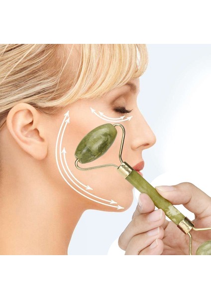 Yeşim Taşı Çift Taraflı Cilt Masaj Aleti (5332)