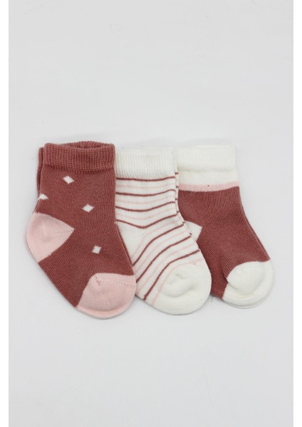 3lü Penye Kız Soket Çorap 10112 Pudra fiyatları