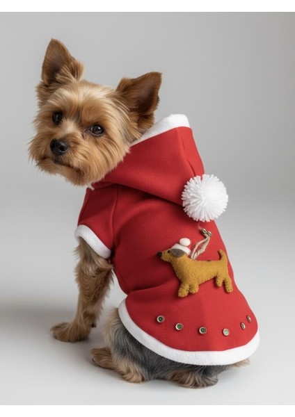 Buddy Kapşonlu Yılbaşı Köpek Sweatshirt Noel fırsatları