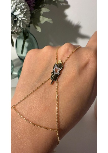 Ithal Yüksek Kalite Üretim Altın Kaplama Kuş Tüyü - Tüylü Yıldız Model Şahmeran modelleri