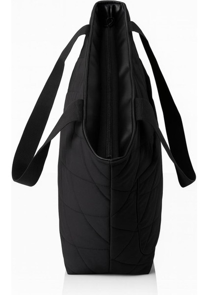 Orijinal Puf Kumaş Kabartmalı Kapitone Shopper Omuz Çanta Şişme Tote Paraşüt Kumaş Kol Çanta Büyük fiyatları