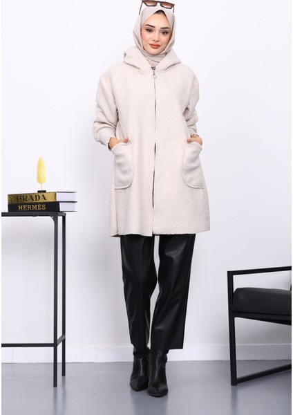 Taş Fermuarlı Cepli Buklet Kaban fiyatları