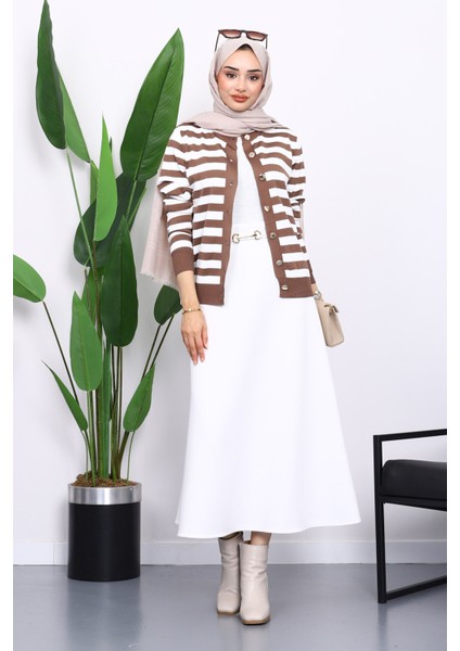 Vizon Düğmeli Soğuk İplik Triko Hırka fiyatları