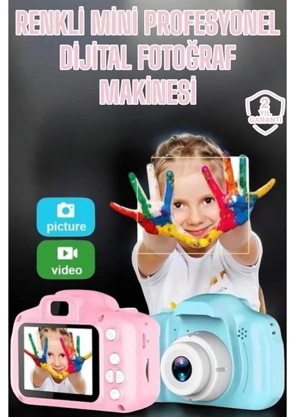 Çocuk Kamerası Profesyonel Hafif ve Uzun Ömürlü USB Şarjlı 2.0 Inç fiyatları