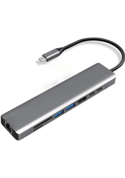 Buğz Type-C To Hdtv Multifunction Adapter 8 Port Kablo