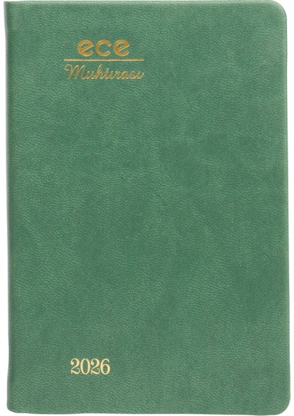 Ece-5d Galata Yeşil Çizgili Günlük 8,5X13 2026