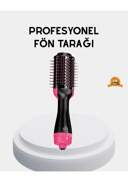 Buğz Yeni Nesil Fön Tarağı – 220°C Isı, Negatif Iyon, 360° Dönebilen Kablo