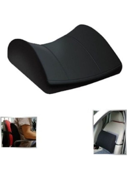 Ortopedik Bel Yastığı Ev Ofis Oto Koltuğu Sırt Bel Destek Minderi Kumaş