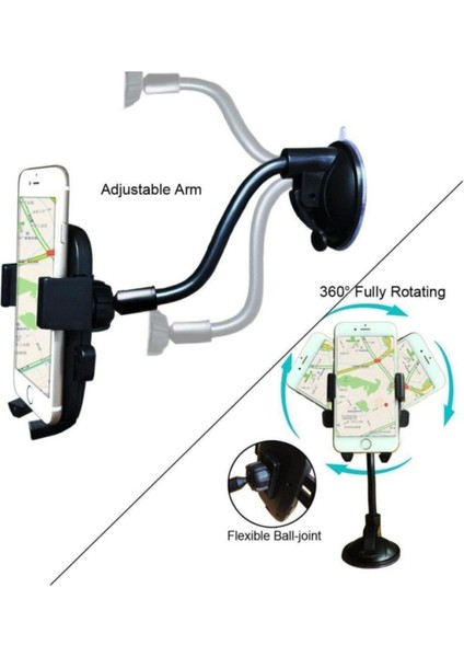 Araç Içi Telefon Tutucu-Cama Yapışan Vantuzlu Teleskobik JS-011 Mıknatıslı Beyaz Belirtilmemiş Vantu fırsatları