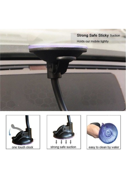 Araç Içi Telefon Tutucu-Cama Yapışan Vantuzlu Teleskobik JS-011 Mıknatıslı Beyaz Belirtilmemiş Vantu indirimleri