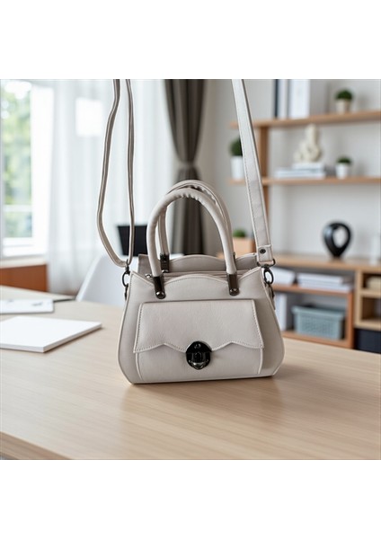 Kilit Kapaklı Fermuarlı Kadın El ve Omuz Çanta modelleri