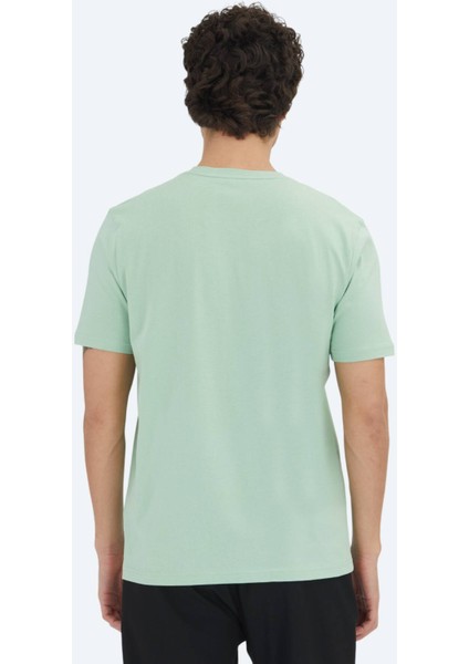 Mint Düz Bisiklet Yaka %100 Pamuk T-Shirt indirimleri