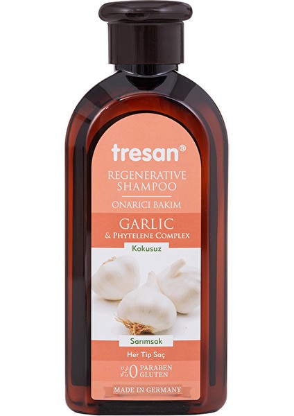 4 Adet Tresan Şampuan 300 ml Sarımsak Onarıcı Bakım
