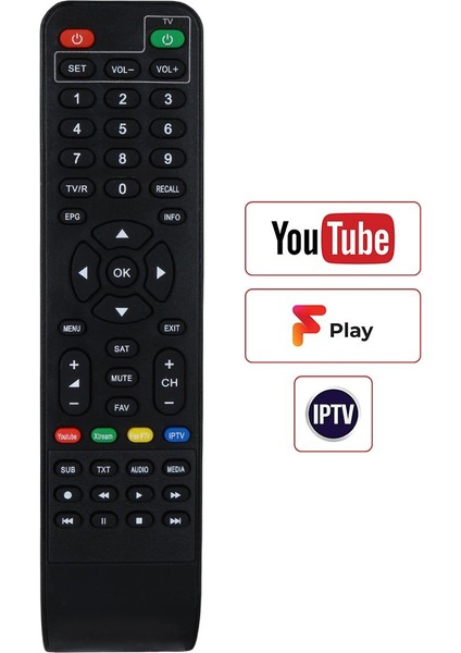 Y33A Youtube Tuşlu Hd Uydu Kumandası