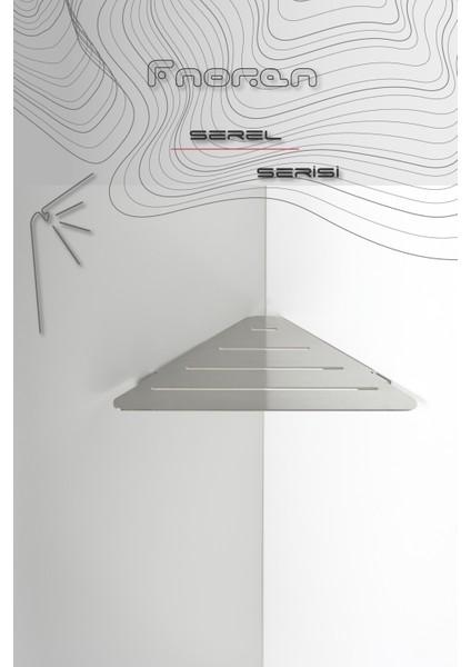 Serel - Paslanmaz Banyo Köşe Rafı