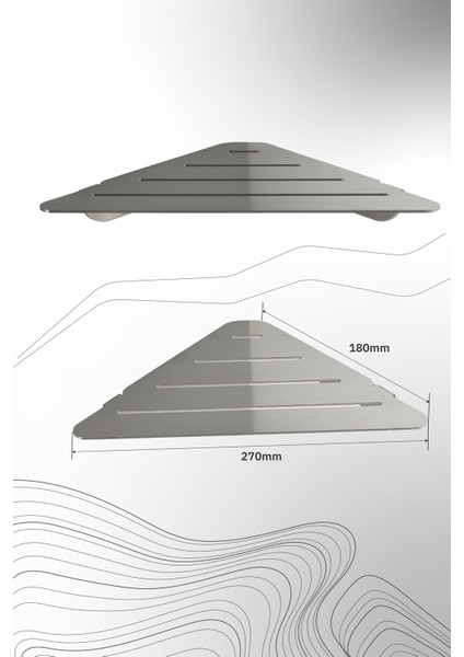 Serel - Paslanmaz Banyo Köşe Rafı fiyatları