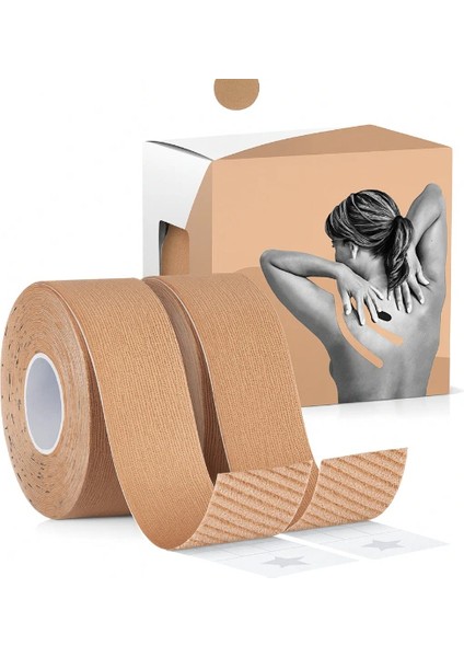 Kinezyo Ağrı Bandı 2.5 cm x 5 M Ten Rengi