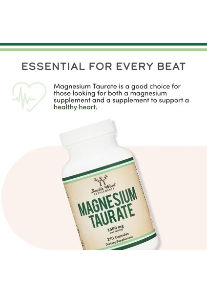 Magnesium Taurate Cardiovascular Health To Boost 210 Vegan Caps fiyatları