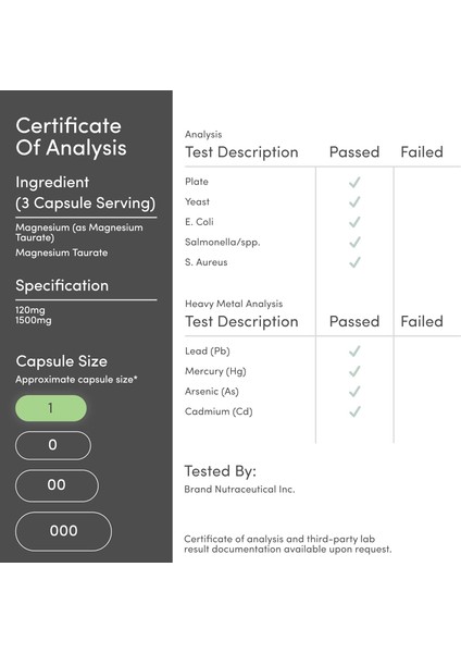 Magnesium Taurate Cardiovascular Health To Boost 210 Vegan Caps modelleri