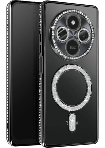 Xmpdby Newface Xiaomi Redmi 14C Joke Simli Magneticsafe Kılıf - Siyah