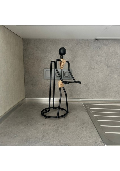 Dekoratif Kağıt Havluluk Askılı Insan Figürlü El Havlusu Eşya Tutacağı Mutfak Toparlayıcı fiyatları