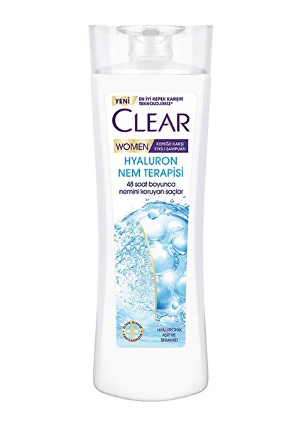 4 Adet Clear Women Şampuan Hyaluron Nemlendirici Terapi 350 ml
