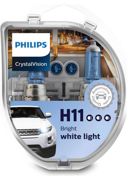 H11 Crystal Vision Ultra 12V 55W Ampul 2 Adet