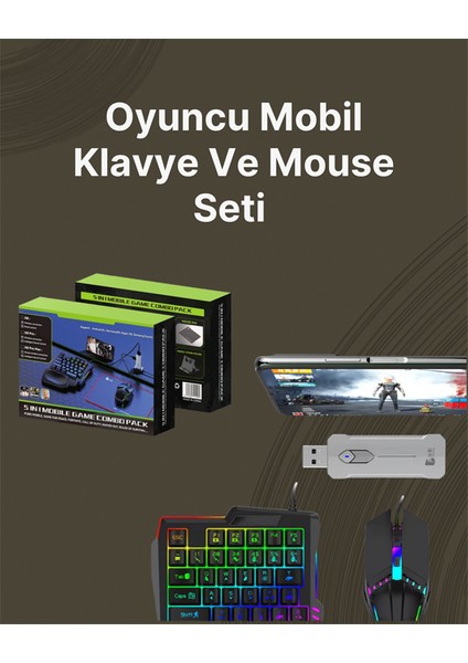 Kablosuz Mobil Oyun Kiti – 5 Parça Tam Set fiyatları