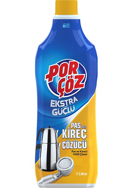 2 Adet Porçöz Kireç ve Pas Çözücü 1000 ml