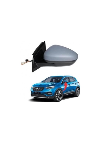 Opel Grandland 2017 Sonrası Elektrikli Ayna Isıtmalı Astarlı Sol)