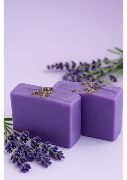 Doğal El Yapımı Lavanta Sabunu 100 gr – Cilt Yenileyici, Rahatlatıcı ve Nemlendirici Bitkisel Sabun