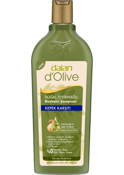 2 Adet Dalan 400ML Şampuan D'olive Kepek Karşıtı fiyatları