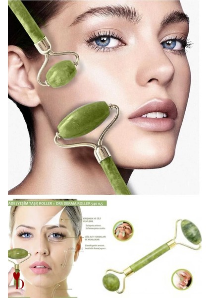 Çift Taraflı Doğal Yeşil Yeşim Taşı