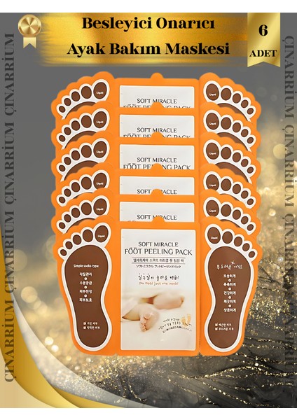 Ayak Peeling Maskesi 6’lı – Soyulma Etkili, Ölü Deri Temizleyici ve Pürüzsüzleştirici Bakım fiyatları