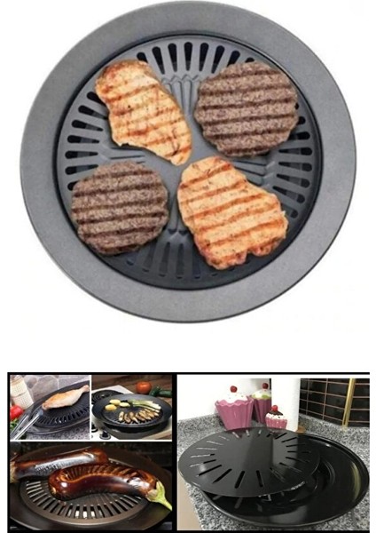 Grill Izgara Balık Köz Tavası Ocak Üstü Közmatik