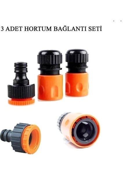 Freedtools- 1/2" Hortum Musluk Bağlantı Adaptörü (2 Adet) + 1/2 - 3/4" Musluk Adaptörü