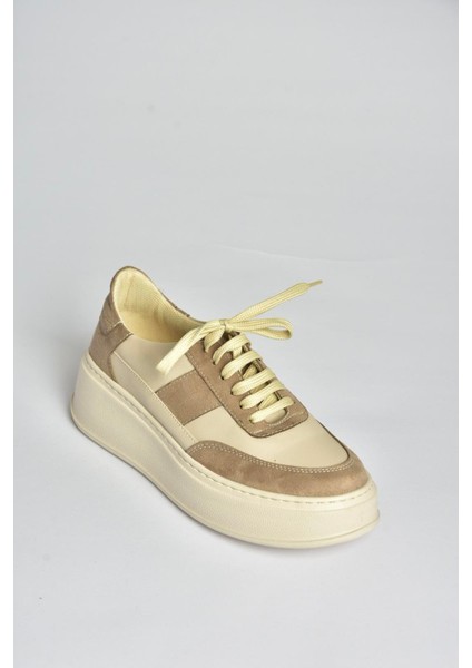 V274949109 Bej Kalın Tabanlı Spor Ayakkabı Sneakers fırsatları