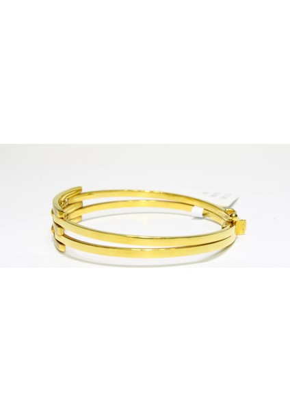 14 Ayar Altın 3 Sıralı Dorikalı Kaburga Kelepçe Bilezik 9.00 gr fiyatları