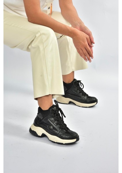 V312415009 Siyah Bilekli Spor Ayakkabı Sneakers fırsatları