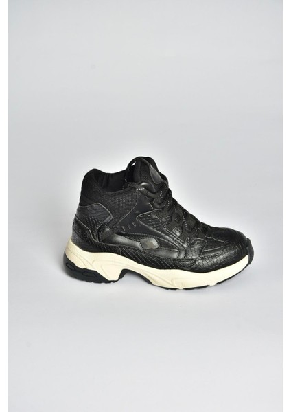 V312415009 Siyah Bilekli Spor Ayakkabı Sneakers