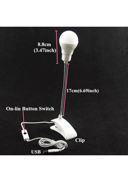 Kitap Okuma Lambası - Ledli Masa Lambası - Usbli Düğmeli Gece Lambası fiyatları