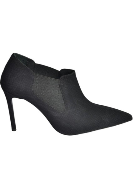 V820205207 Siyah Yılan Baskılı Ince Topuklu Kadın Ayakkabı indirimleri