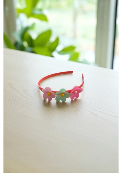 Çocuk Çiçek Figürlü Parlak Renklerde Taç