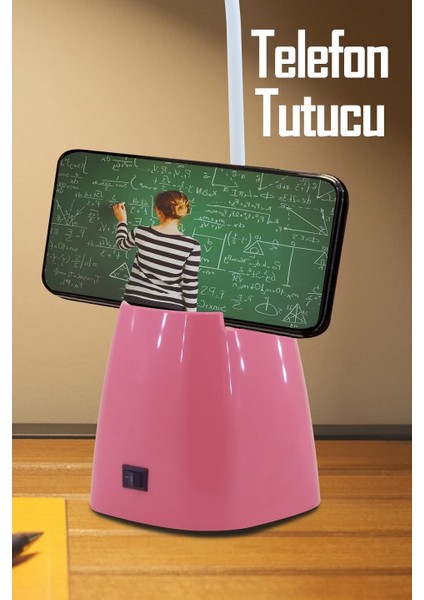 Masa Lambası Kalemlikli Telefon Tutuculu Kablolu LED Ders Çalışma Lambası modelleri