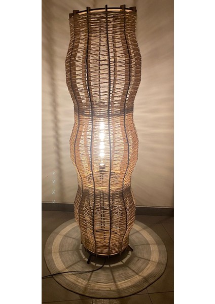 Bohem,ahşap,jüt,hasır,rustik,modern,doğal El Yapımı Lambader 135*32 fiyatları