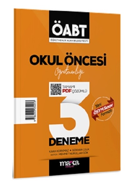2025 Öabt Okul Öncesi Öğretmenliği Tamamı Çözümlü 3 Deneme