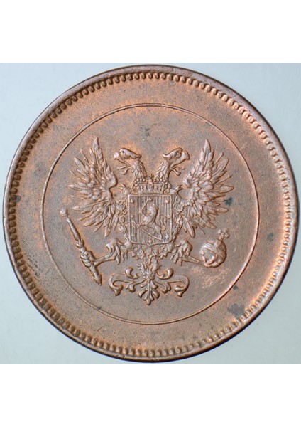 Finlandiya 5 Pennia 1917 Rusya Hakimiyeti Kerensky Hükümeti-Iç Savaş Dönemi. Çilaltı(-) modelleri