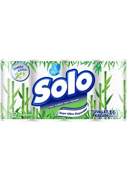 Bambu Katkılı Tuvalet Kağıdı 16'lı 2 Adet