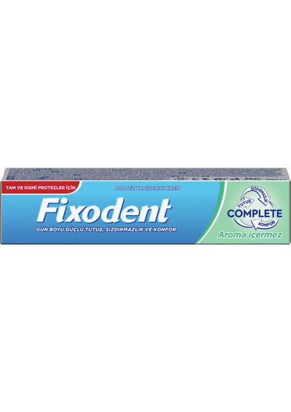 Fıxodent Complete Diş Protez Yapıştırıcı Krem 47G 2 Adet