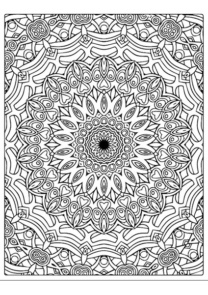 Zor Mandalalar Boyama Kitabı (Arkası Boş – Spiralli) fırsatları